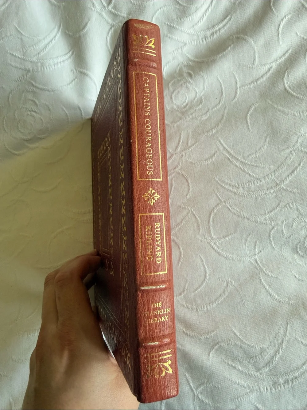 Captains Courageous Rudyard Kipling Franklin Library Leather Bound Book